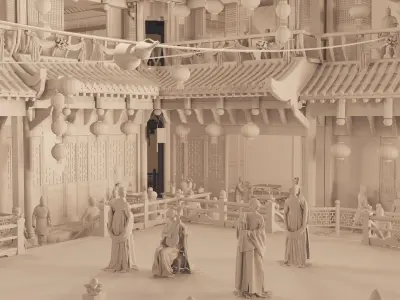 Ancient Restaurant 3D model