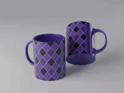 Mug Glass Low-poly 3D model