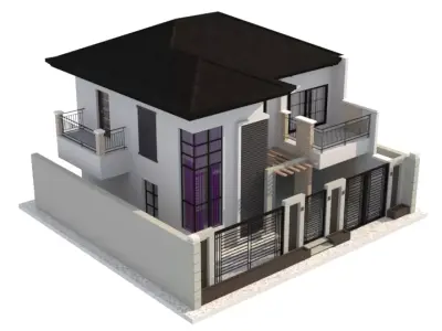 Residential villa 3D model