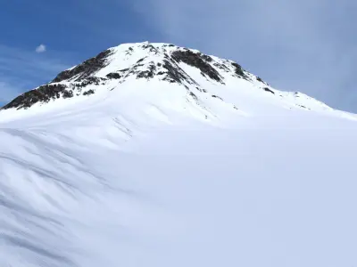 Snow Mountain 05 Low-poly 3D model