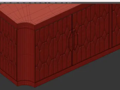 SAVOY BUFFET SIDEBOARD Low-poly 3D model