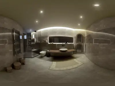 Modern bathroom 3D render 360 vr 3D model