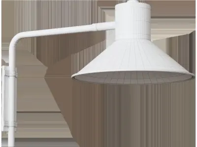 Wall lamp Plass black small 3D model