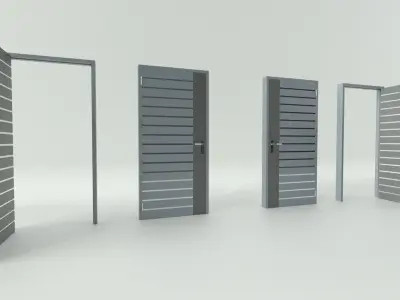 Door sets 16 3D model