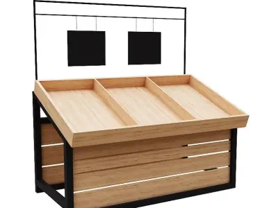 Stall models Low-poly 3D model