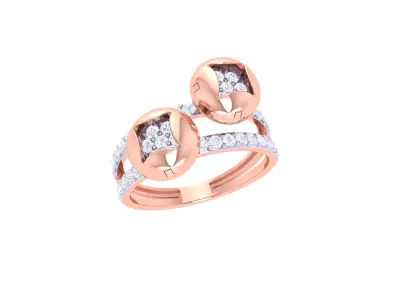 Women Ring  Render 3dm STL OBJ FBX Details 3D print model 159