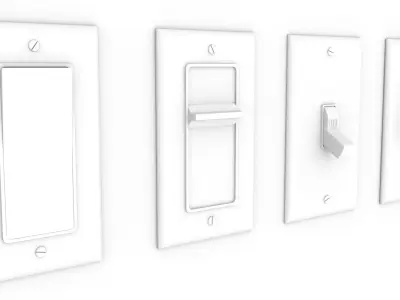Light Switch US  3D model