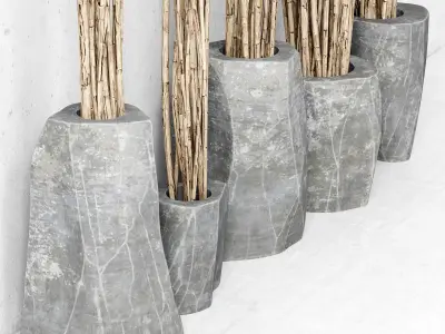 Dranch in vase 3D model