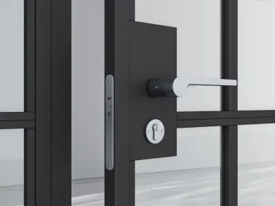 Aluminium door 181 3D model