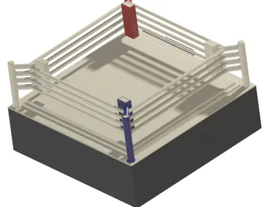 Exquisite Boxing Ring 3D print model
