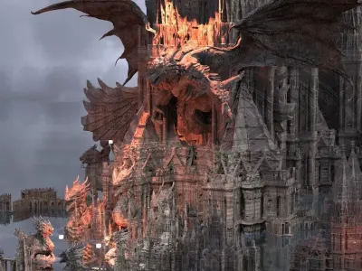 The Tower of Dark Magic Kit bash 3D model