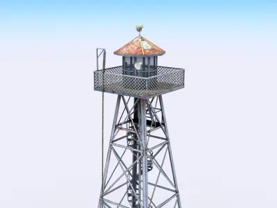Guard Tower Low-poly 3D model order