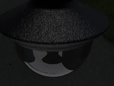  Street lamp Low-poly 3D model