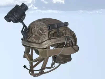 Combat helmet Low-poly 3D model