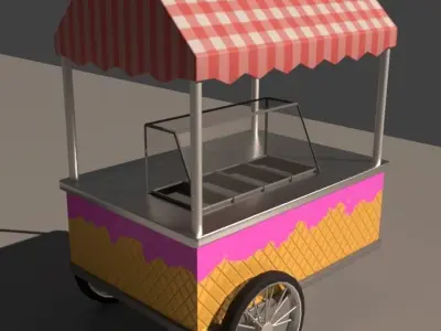 Park Props Low-poly 3D model