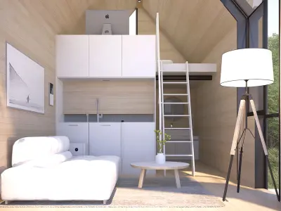 AN27 Tiny House  Architecture PDF and DWG Files 3D model