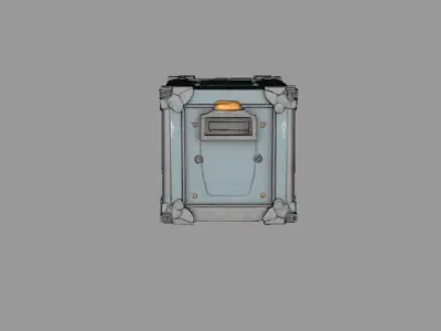 Sci-Fi Crates Pack Game Ready PBR Models FBX OBJ PNG Low-poly 3D model