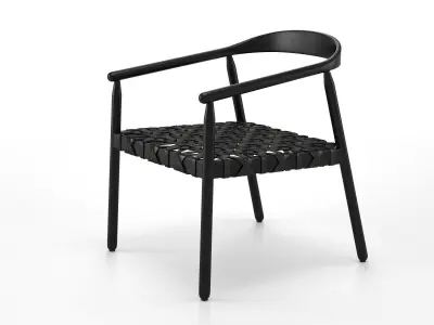 Fay Lounge Chair and Ottoman 3D model