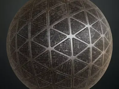 Triangular Sci-fi Floor Grid Texture