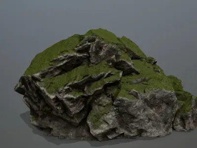 Rock  Gate Low-poly 3D model shop