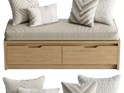 Seat Pillows Set 5 3D model