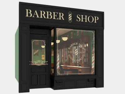 Barber Shop 3D model