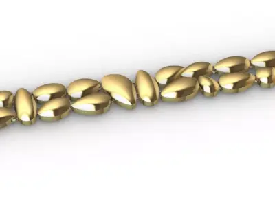 Gold bracelet chains new collection 61-70 3D print model 3D 3D print model