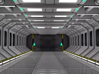 Sci Fi Interior Room 3D model