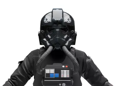 TIE Pilot - Star Wars Low-poly 3D model
