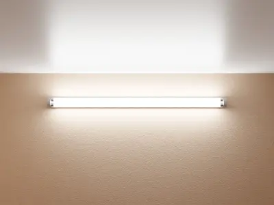 Double flourescent light Free low-poly 3D model