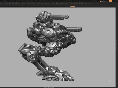 robot battle a07 3d print model  3D print model