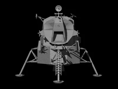 Lunar Module Apollo 11 STL-OBJ files for 3D printers 3D print model