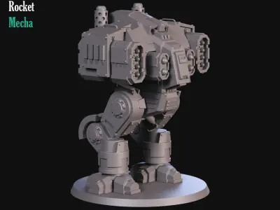 Heavy rocket Mecha 3D print model