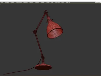 FAIRVIEW TASK TABLE LAMP WITH DOME SHADE Low-poly 3D model