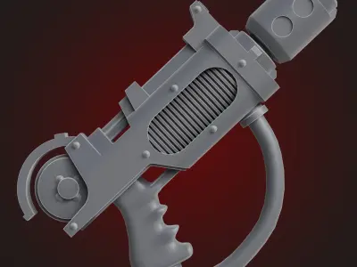 Disintegrator Pistols 4 Sci-Fi STL Pack 3D print model