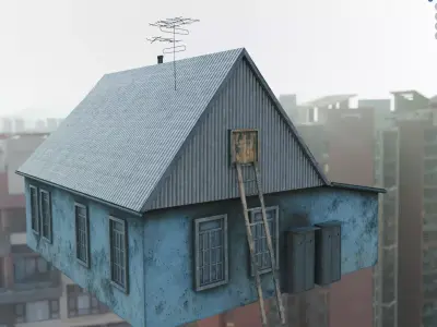 House east styled 3D model