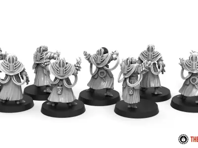 Dark Techno - Teslarite Channellers 3D print model