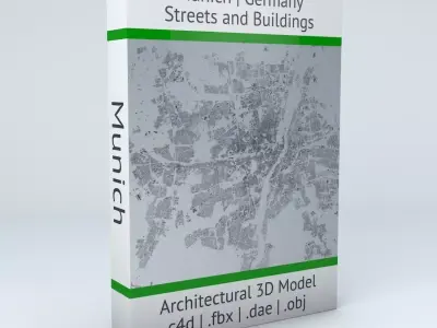 Munich Streets and Buildings 3D model