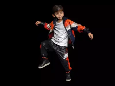 Teenagers Street Dance 3D model