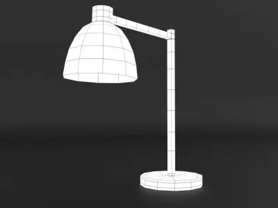Lamp table - navy Low-poly 3D model