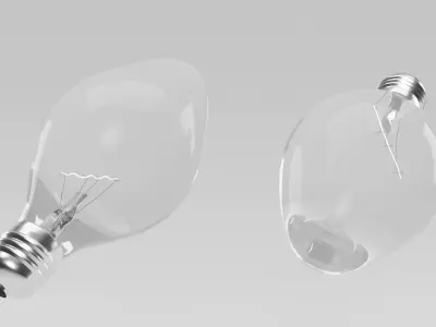 Light Bulb 3D model 3D model shop