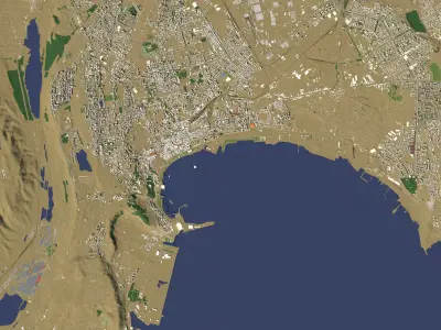 Baku Azerbaijan - city and urban 3D model