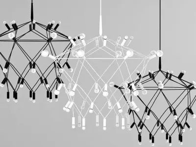 Orbit Chandelier 3D model