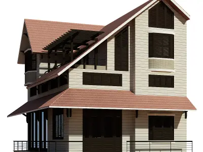 Semi Detached House 3D model