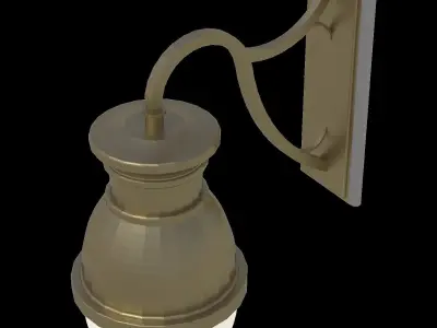 Wall hung light fixture architectural scene lighting outdoor 3D model