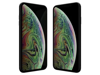 Apple iPhone XS Max Space Gray Low-poly 3D model