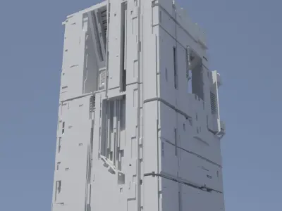 SCI-FI DEEP STRUCTURES 3D model