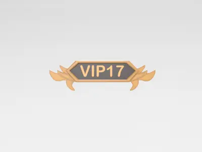 Game VIP Symbol v4 003 Low-poly 3D model