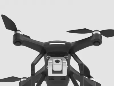 Holy Stone HS700E Drone with 4K Camera Low-poly 3D model
