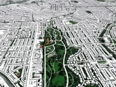 Cityscape Amsterdam Netherland 3D model